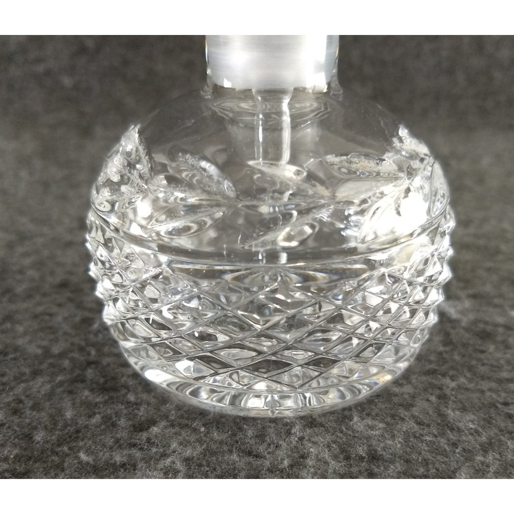 Vintage Waterford Crystal Glandore Perfume Bottle & Stopper Hand Blown Decanter - Picture 4 of 16